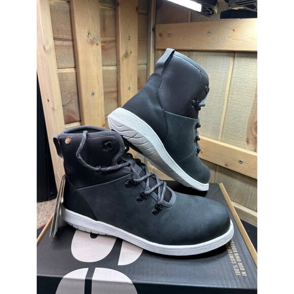 Bogs Womens Cypress Lace St Composite Toe Boots Dark Gray Size 10 - Picture 3 of 10